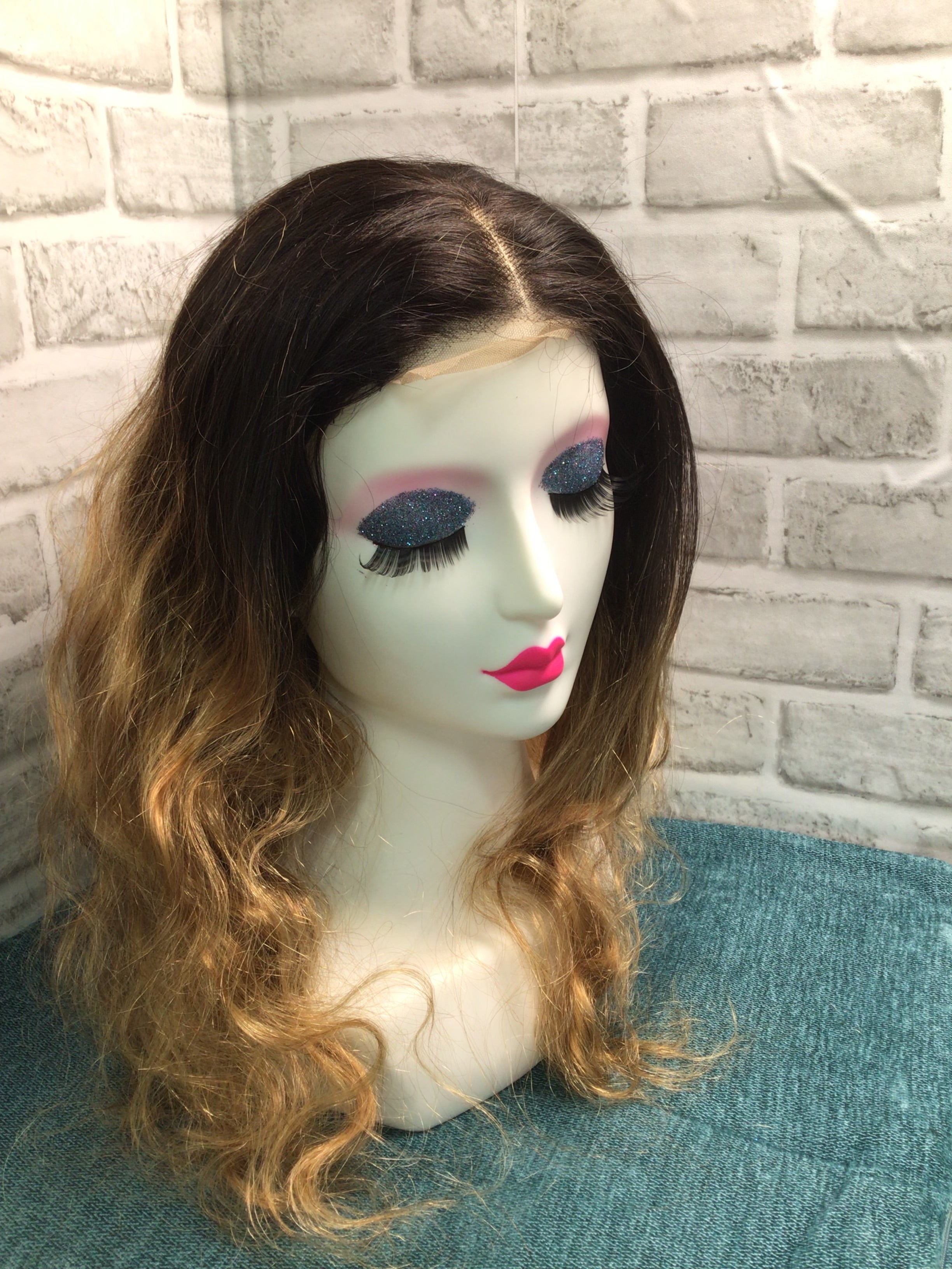Xsy Hair Wigs 22" Straight D.Brown & 22" Two Tone Wavy 100* Human Hair*LOT OF 2* (7896723095790)